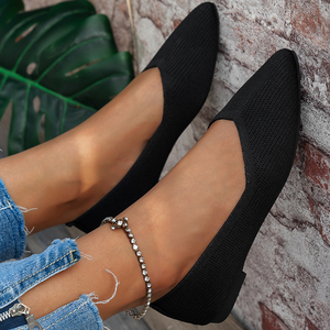Début du printemps 2025 nouveaux mocassins <span class=keywords><strong>de</strong></span> mode fluide européens américains grande taille chaussures décontractées plates pointues pour femmes - Product Image 4