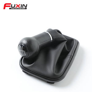 Poignée de levier de vitesse en cuir Fuxin 5/6 vitesses pour Volkswagen Golf, design ergonomique - Product Image 1