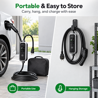Chargeur mural pour VE J1772 Type 1 ETL FCC APP WiFi Bluetooth IP65 IK10 3.8kW 7.6kW 9.6kW 16A 32A 40A 240V Fournisseur OEM ODM Domicile