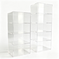 Présentoir de comptoir en acrylique transparent pour brochures, dépliants et prospectus – Idéal pour les bureaux, réceptions et halls d'accueil