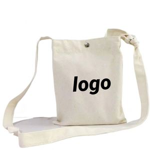 Bolsa Cruzada de Lona de Algodón Personalizada, Estilo Bohemio, para Proyectos Artísticos Infantiles, Promocional - Product Image 1