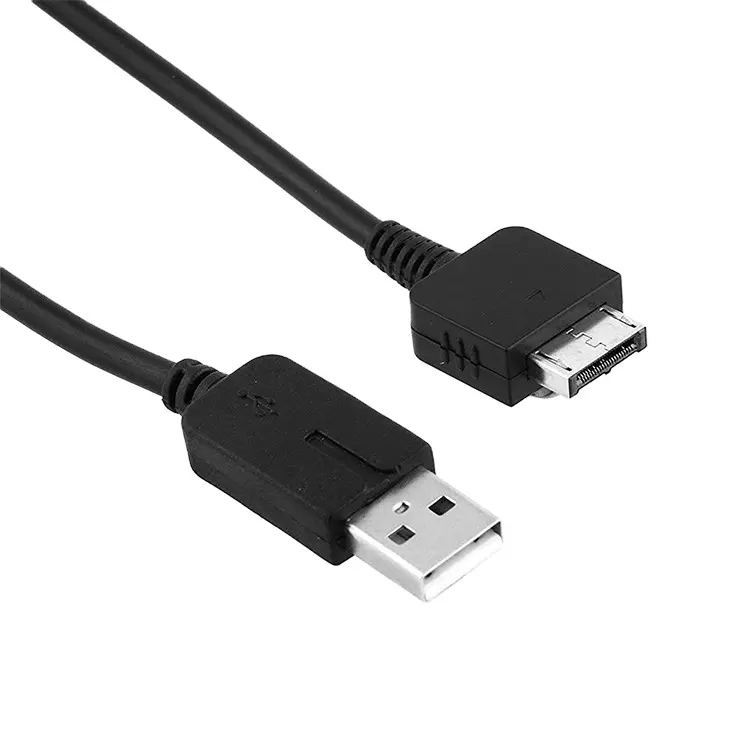 Cabo de transferência usb, venda quente de cabo de transferência 4ft 2 em 1 preto com sincronização de carga e carregador de ps vita