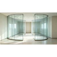 Verre trempé double couche insonorisant, écoénergétique, écologique et haute résistance de 4 mm à 19 mm pour escaliers solaires extérieurs, bâtiments et hôtels