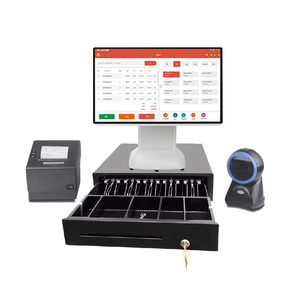 Système <span class=keywords><strong>de</strong></span> terminal <span class=keywords><strong>de</strong></span> <span class=keywords><strong>caisse</strong></span> tout-en-un 15,6 pouces, appareil POS <span class=keywords><strong>avec</strong></span> écran client 9,7 pouces, pour la vente au détail, la restauration et autres applications <span class=keywords><strong>de</strong></span> <span class=keywords><strong>caisse</strong></span> <span class=keywords><strong>enregistreuse</strong></span> - Product Image 1