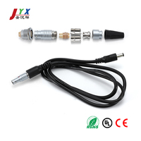 Kompatibel OEM/ODM LEMOs Seri B FGG EGG 2-32Pin Kuningan Berlapis Emas IP50 Adaptor Lurus Kabel Aviasi Isolasi PPS