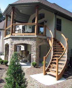 <span class=keywords><strong>Escalier</strong></span> en colimaçon extérieur moderne en fer forgé CBMmart pour toit - Product Image 2