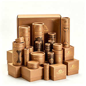 Boîte cylindrique de luxe à motif fantomatique pour bijoux d'Halloween et emballage de bougies parfumées – Prix usine sur mesure - Product Image 1
