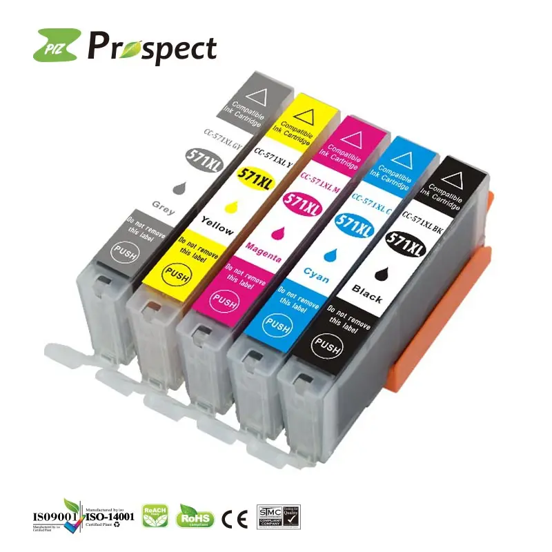 Prospect PGI 570 PGI-570XL CLI 571 CLI-570XL Premium Compatible Color Inkjet Ink Cartridge for Canon MG5750 MG7751 Printer