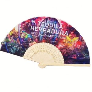 Business <b>Gift</b> Custom Printed Paper Folding Fan with Bamboo Ribs - Product Image 3