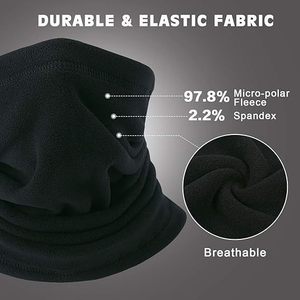 Calentador de cuello de lana de color sólido para mantener el calor en deportes al aire libre para hombres, 19x19cm, máscara facial para ciclismo, protector de cuello - Product Image 4