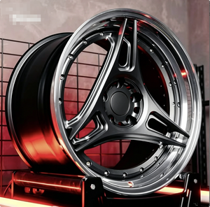 Cerchi Forgiati in 2 Pezzi da 18, 19, 20 Pollici Sfalsati per M3/M4/X5/X3/Z4 con Bordo Lucido e Finitura Gunmetal, Disponibili con PCD 5x120/114.3/130 - Product Image 1