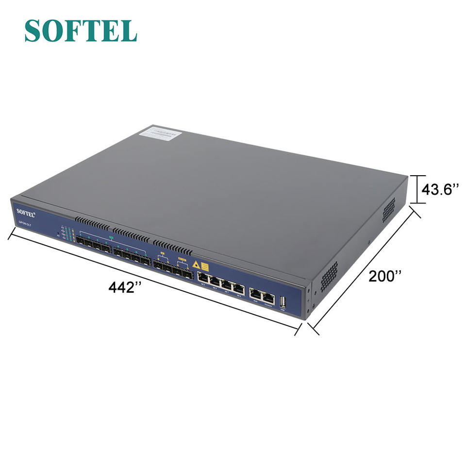 Gpon Olt 8 Port Smodule SFP C++++ Max Splitting Ratio 1:128 FTTH Olt 8 ...