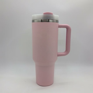 Gran oferta, taza termo de acero inoxidable de 40oz, taza para sorber de gran capacidad, taza de viaje aislada, vaso con asa de doble pared - Product Image 4