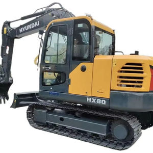 Hyundai HX80pro 8ton Excavadora sobre orugas Precio bajo Nuevo Mini Hyundai HX80 con bomba de engranajes de motor EPA Peso operativo de 6/8 toneladas - Product Image 1