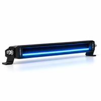 Barre lumineuse LED HSSH 50 pouces 250W avec rétroéclairage RGB, commande par interrupteur filaire, éclairage tout-terrain pour camion, SUV, 4x4