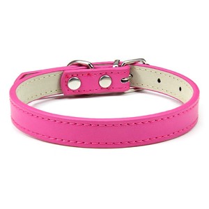 2025 gran oferta PU cuero ajustable y transpirable mascota gato y perro <span class=keywords><strong>Collar</strong></span> para perros grandes pequeños y medianos - Product Image 6