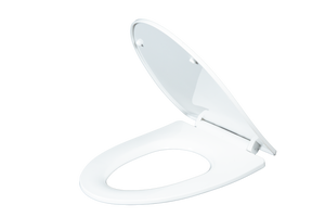 Siège de toilette en résine de qualité supérieure en forme de D avec charnières à fixation supérieure et matériaux robustes, conçu pour une utilisation résidentielle dans les salles de bain - Product Image 5