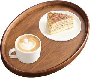 <span class=keywords><strong>Plateau</strong></span> <span class=keywords><strong>de</strong></span> service en bois - <span class=keywords><strong>Plateau</strong></span> ovale <span class=keywords><strong>de</strong></span> 40 cm, planche <span class=keywords><strong>de</strong></span> présentation rustique, accent rétro pour la maison, vaisselle décorative en bois pour charcuterie - Product Image 1