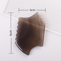 HZ Crystals Best Seller Grey Agate Gua Sha Guasha Massager Tool for Body Gems