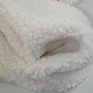 Prix usine ours en peluche polaire Micro polaire 100 polyester <span class=keywords><strong>laine</strong></span> fourrure Sherpa polaire tissu vêtements tissu - Product Image 2