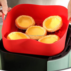 Rivestimento antiaderente in Silicone riutilizzabile <span class=keywords><strong>per</strong></span> uso alimentare da 8 pollici quadrati <span class=keywords><strong>per</strong></span> teglie da forno <span class=keywords><strong>accessori</strong></span> <span class=keywords><strong>per</strong></span> <span class=keywords><strong>friggitrice</strong></span> <span class=keywords><strong>ad</strong></span> <span class=keywords><strong>aria</strong></span> - Product Image 4