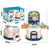 Sac à dos de train d'avion BGL 2-en-1 avec ensemble de thème de cabine simulé Little Doctor Toys en plastique durable