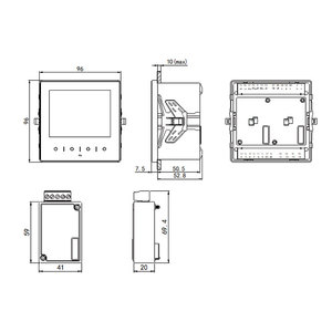 Elecnova hiển thị kỹ thuật số Bảng điều chỉnh núi ba giai đoạn AC đa chức năng điện Power Meter - Product Image 6