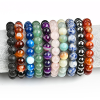 Bracelets en perles de cristal pour femmes, 10 mm, 19 cm de longueur, bracelet énergétique en perles, Japon