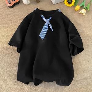 Camiseta Corta sin Mangas con Estampado de Cuadros Azul Marino, Estilo Vintage, Transpirable, para Parejas, Verano - Product Image 4