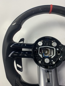 Volant chauffant en cuir et fibre de carbone <span class=keywords><strong>Mercedes</strong></span> <span class=keywords><strong>Benz</strong></span> Classe <span class=keywords><strong>C</strong></span> C43 <span class=keywords><strong>AMG</strong></span> W205 W213 W463 W222 GLE Classe S Style sport - Product Image 2