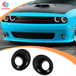 Honghang supplier auto Parts Decorative Body Part, Other Auto Parts fog lamp cover for Dodge challenger accessories 2015-2020