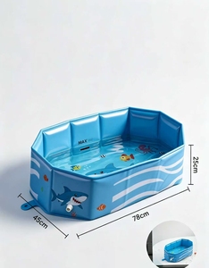 Bañera Plegable Portátil para Mascotas, Linda Piscina de Verano para Perros, Barrera de Natación para Animales, para Jugar - Product Image 5