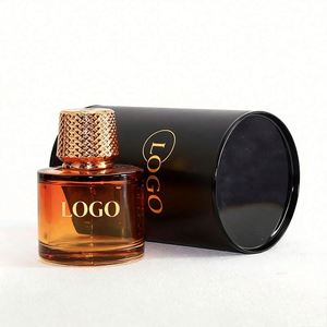 Custom Design Round Gold Cap Luxury Fragrance Perfume Glass <b>Bottle</b> 30ml 50ml 100ml Gradient Crimp <b>Empty</b> Perfume <b>Bottle</b> With Box - Product Image 2