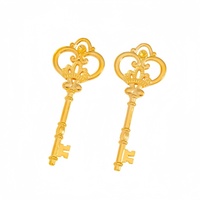 Porte-clés personnalisés en forme de clé squelette 3D grand format, finition bronze antique, Llavero, porte-clés personnalisés, clés anciennes sur mesure