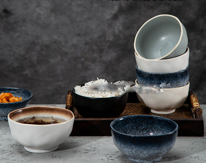 Tazón de Arroz de Cerámica Japonés Coreano, Tazón Multiusos para Sushi, Ramen, Sopa, Postre, Vajilla de Restaurante, Tazón de Cerámica - Product Image 1