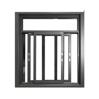 Ventanas Corredizas de Aluminio con Doble Acristalamiento Insonorizadas de Diseño Moderno con Mosquitera