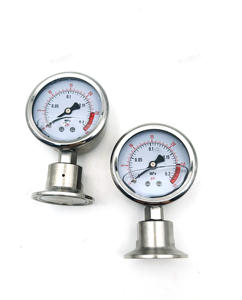 스테인레스 스틸 트라이 클램프 엔드 다이어프램 압력 게이지 0-30psi - Product Image 1