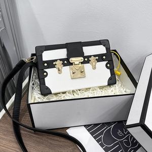 Bolso de Moda con Diseño de Caja, Estampado Retro, Bolso Pequeño de Mano para Mujer, Bolso Bandolera Mini Tipo Cartera - Product Image 3