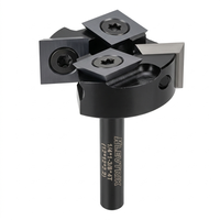 Fraise de surfaçage CNC Miaorui pour planches de contreplaqué, queue de 1/4 po, diamètre de coupe de 1-3/8 po, 4 dents, pour dégauchisseuse à bois - Vente Flash