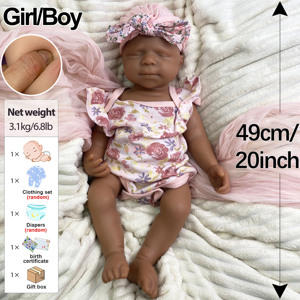 Poupée Bébé Reborn Fille en Silicone Réaliste Pascale 49cm, Modè<span class=keywords><strong>le</strong></span> Brut Non Fini, Peau Nue, Fourniture en Gros pour Distributeurs de Boutiques de Cadeaux - Product Image 3