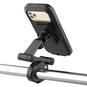 Soporte de movimiento de bicicleta Soporte de teléfono celular de motor Soporte magnético con Climp mejor soporte de teléfono de bicicleta