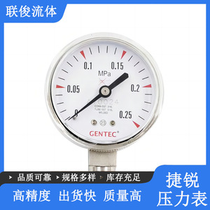 เกจวัดความดันเจนเทค 6.35 มม. สแตนเลสสตีล 0.25 เมกะปาสคาล สำหรับใช้ในห้องปฏิบัติการ - Product Image 5