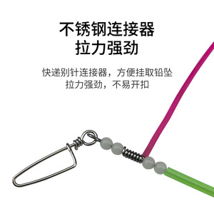 Canne à pêche marine lumineuse courbée en acier inoxydable à bras unique pour la pêche en bateau, idéale pour la cale et l'utilisation en mer. - Product Image 5