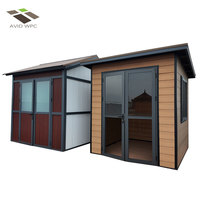 Abri de jardin en panneaux WPC durables sur mesure, grande capacité, pour le rangement d'outils d'extérieur, prix d'usine