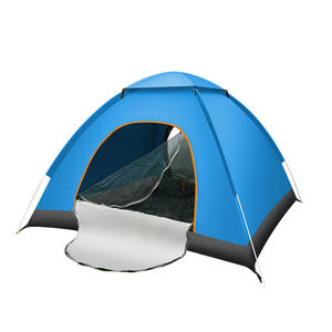 Tente de <span class=keywords><strong>camping</strong></span> d'été portable pliable en fibre de verre à ouverture rapide, épaisse, protection solaire, tente automatique pour 3-4 <span class=keywords><strong>personnes</strong></span> - Product Image 1