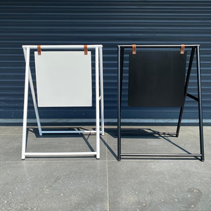 Custom Pavement <b>Swinging</b> Sidewalk Sign Metal Powder Coated Stand Signboard Outdoor Shop <b>Frame</b> Sign - Product Image 6