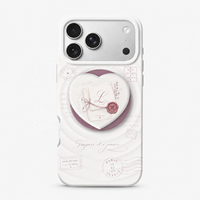 Coque de téléphone personnalisée OEM d'usine à sublimation ondulée, imprimée par transfert thermique, avec support magnétique pour iPhone 18 17