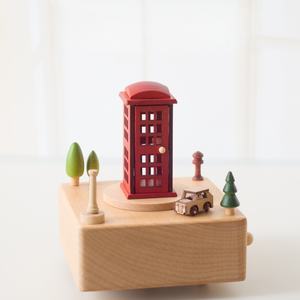 <span class=keywords><strong>Carillon</strong></span> Artigianale della Torre Eiffel di Parigi con Base in Legno di Faggio, Auto Magnetica e Movimento a 18 Note per <span class=keywords><strong>Collezione</strong></span> e Regalo - Product Image 3