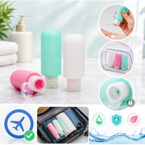 Custom Logo 200ml Food Grade Silicone Travel Bottle Leakproof Refillable Shampoo Lotion Squeeze Bottle BPA Free OEM ODM - Product Image 1