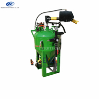 Sableuse mobile sans poussière WET avec nettoyeur haute pression et pistolet de sablage moteur et conteneur